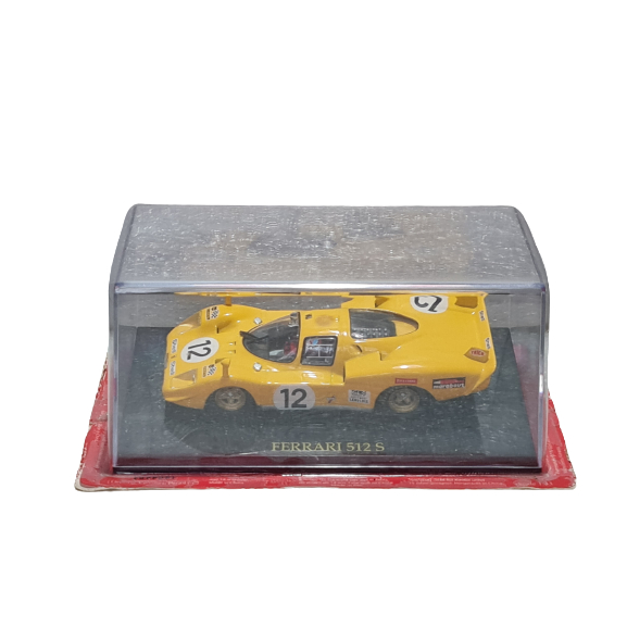 FERRARI 512 S FERRARI COLLECTION EAGLEMOSS IXO 1:43 CASE DE ACRÍLIO *** VER OBS.