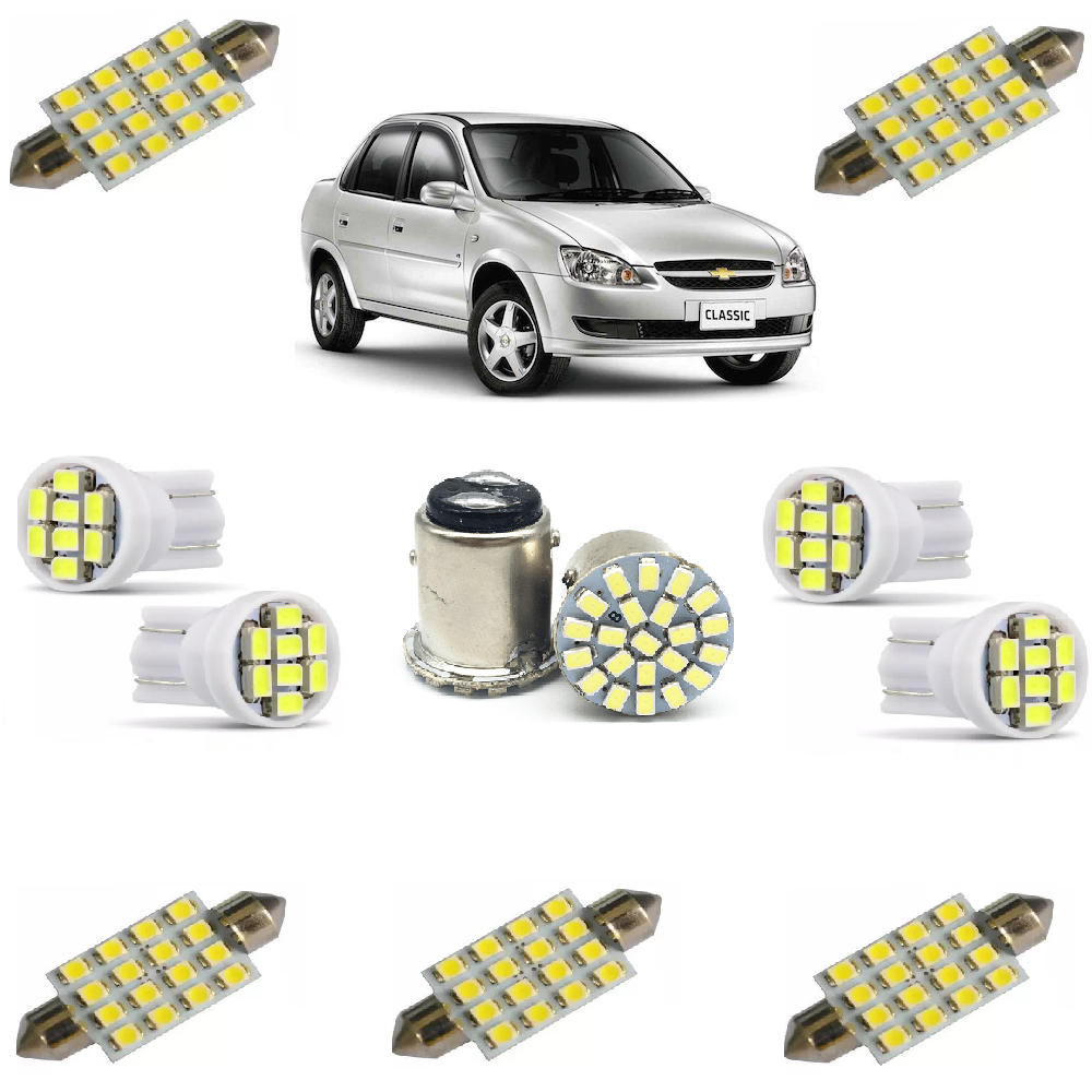 Kit Led Novo Corsa Classic Sedan 2011 2012 2013 2014 2015 16 em Oferta na Shopee