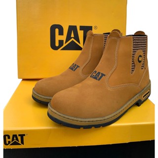 Bota Botina Cat Caterpillar Em Couro Boa, Bonita e Barata para trabalho