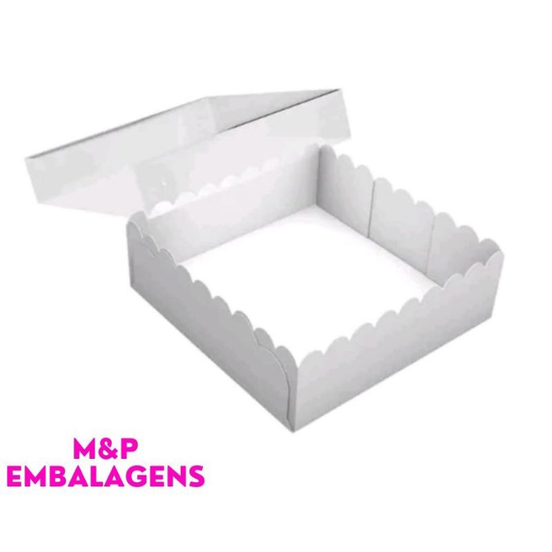 50 Caixas 12x12x4 C/tampa Transparente - P/9 Doces/Brigadeiros/Bombons