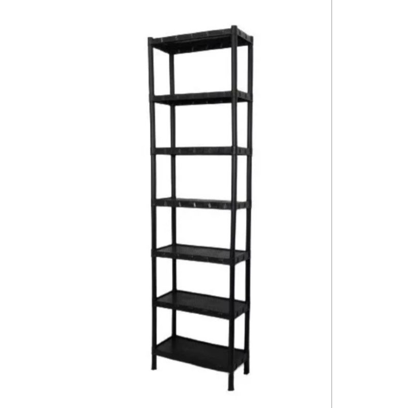 Estante Utilidades Plastica Com pezinhos  7Prateleiras 1,95x55x25cm, ideal para cozinha, livros