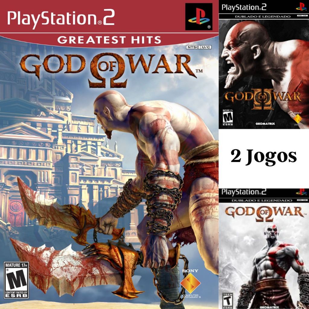God Of War 1 E God Of War 2 Ps2 Aventura Ação Guerra