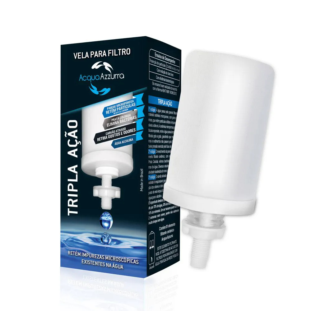 Kit Reparo para Filtro de barro com 2 Velas Tripla ação e uma Torneira