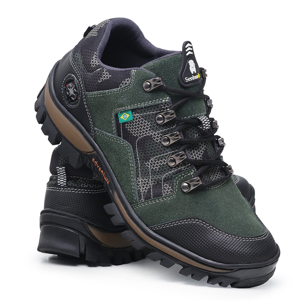 Tenis Adventure Coturno Trekking Trilha Bota Trabalho