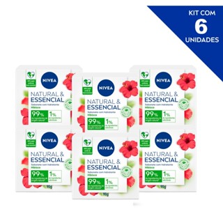 KIT LEVE MAIS PAGUE MENOS - Sabonete Nivea Natural Essencial Hibisco 90g - 6 Unidades