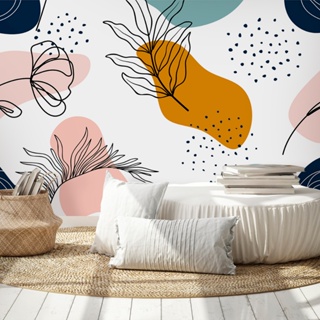 Papel de Parede Personalizado Jardim Boho em Oferta na Shopee