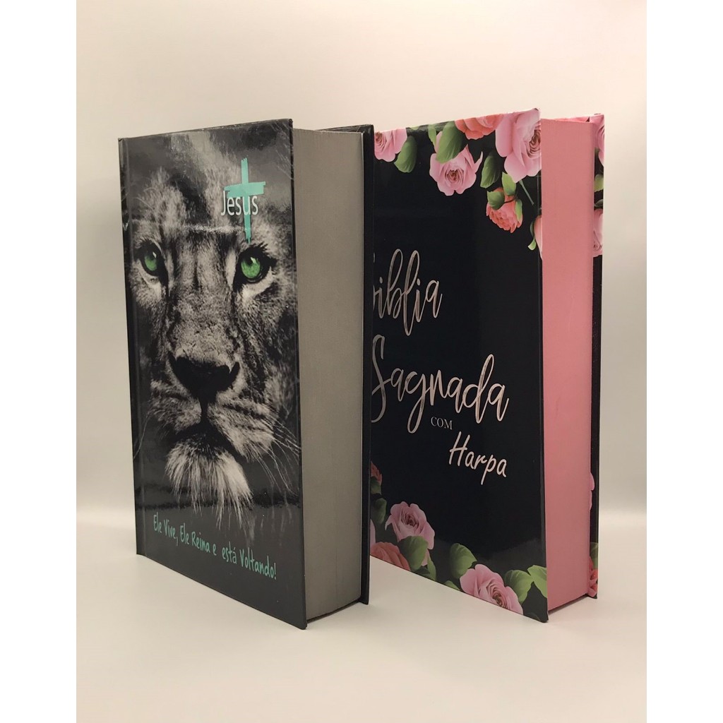 Kit 2 Bíblias Sagrada Tamanho Grande Com Harpa Sem índice em Oferta na Shopee