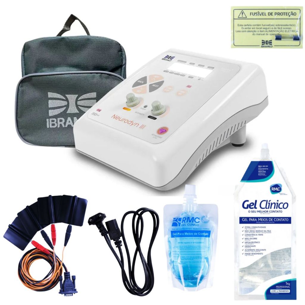 Neurodyn III Aparelho de Eletroestimulação Tens, Fes e Burst - 02 Canais - Ibramed