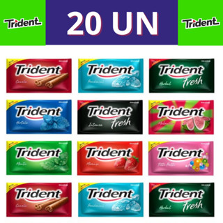Kit Com 20 Unidades de Chiclete Trident Sabores Variados - Envio Imediato
