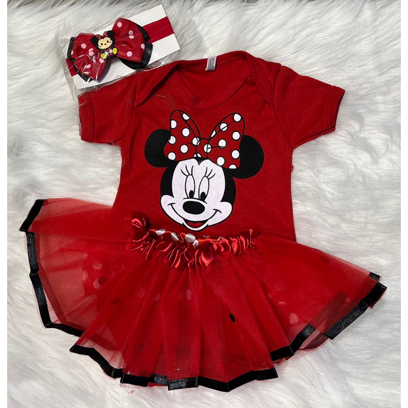 Body Minnie com laço Tuli (K-3) PRETO em Oferta na Shopee