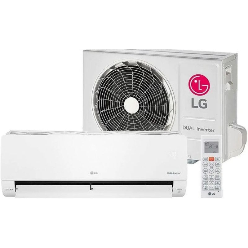 Ar Condicionado Split Hi Wall Inverter LG Dual Voice 12000 BTU/h Frio S4NQ12JA315.EB2GAMZ - 220/110 Volts