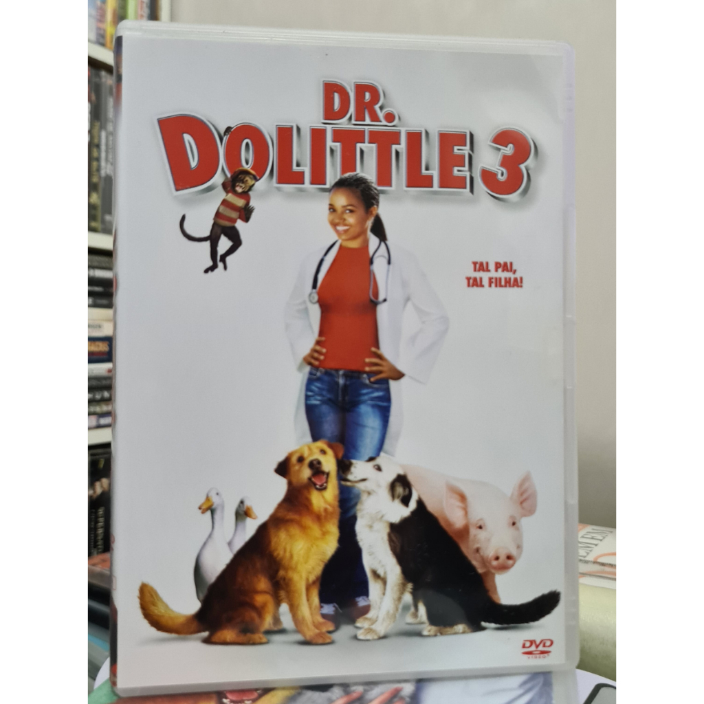 DVD Dr. Dolittle 3 - Tal Pai, Tal, Filha! - Original Seminovo - Animais - Diversão - Trapalhadas.