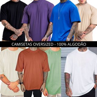 Camiseta Oversized Blusa Streetwear 100% Algodão Premium Camisa