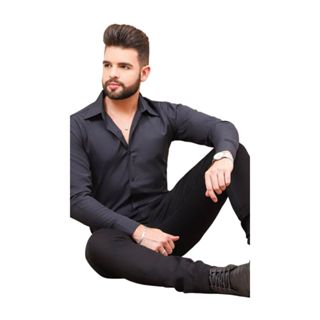 Camisas Sociais Manga Longa Slim Fit Premium - Preço De Atacado
