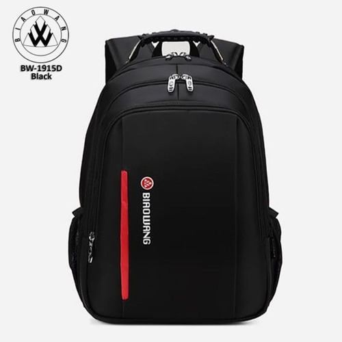 Mochila Bolsa Reforçada Notebook Cabo De Aço Luxo Cor Preto Escolar Faculdade Viagem Grande 1915