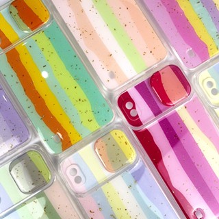 Capinha Tampa Câmera Arco-íris Para Samsung A10 / Capa Para Celular Feminina Colorida (CF22)