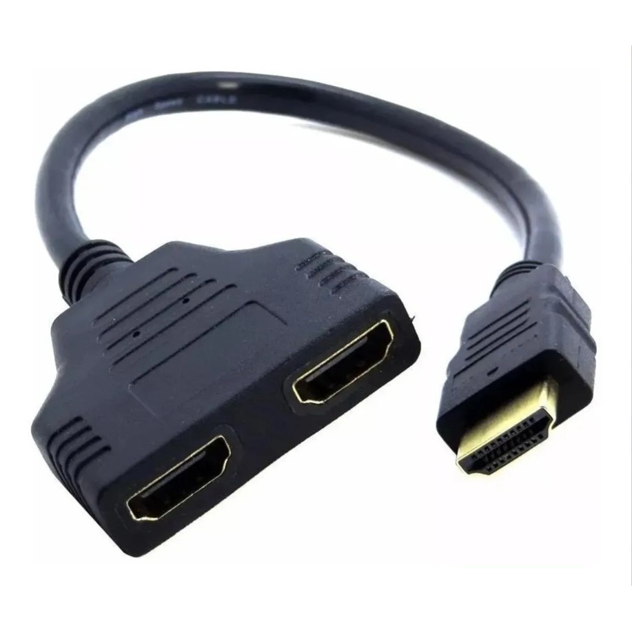 Cabo Duplicador de Imagem HDTV Macho para Fêmea Splitter 1080p