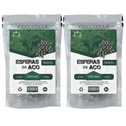 2 Pacotes de Esferas de aço Níquel 6mm - 500 unidades Cordilheira
