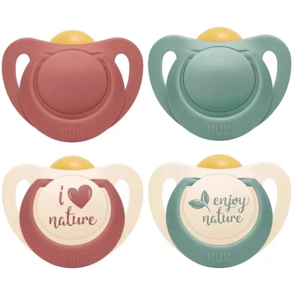 Kit 2 Chupetas NUK for Nature Latex 6 a 18 Meses