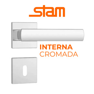 Fechadura Stam 40mm 813/35 Porta de Madeira Interna Inox Polido