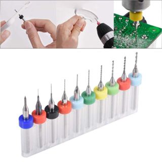 Kit com 10 Mini Brocas Precisão CNC Micro Retífica de 0,3 - 1,2mm para Placa Circuito, Joias em Oferta na Shopee