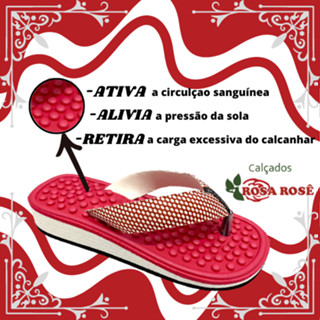 Chinelo Ortopedico Feminino Nuvem EVA Para Esporão e Fascite Plantar Anatômico Alivio De Dores Palmilha Massageador Envio em Horas