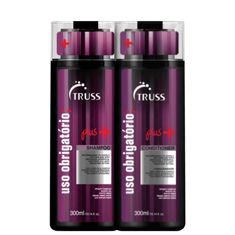 Kit Truss - Shampoo 300ml e Condicionador 300ml Uso Obrigatório Plus+