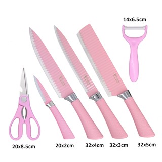 Kit Jogo De Facas De Corte Churrasco Antiaderente elegante