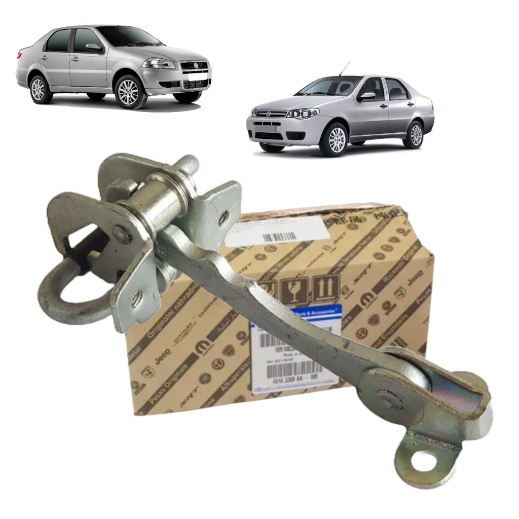 Limitador Dobradiça  De Porta Dianteira Fiat Siena 2007-2017 Original em Oferta na Shopee