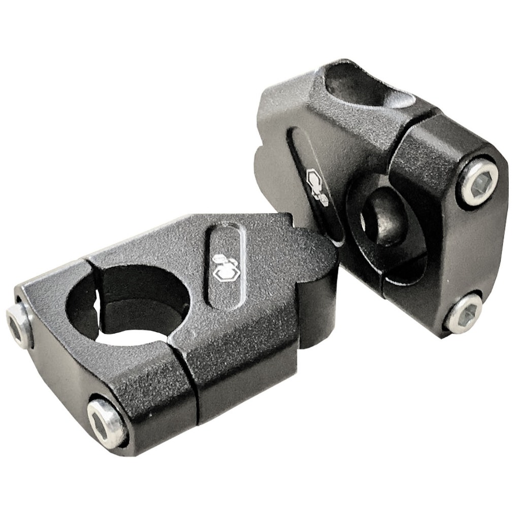 Alongador Riser Suporte Guidão Fixo 28 Mm Preto Par