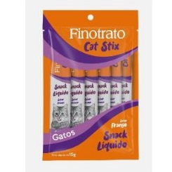 Petisco Para Gatos Finotrato Cat Stix Frango 6un Cada Pacote