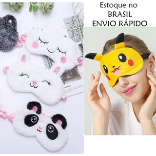 Máscara Tapa Olho Infantil PARA DORMIR E VIAJAR - Casa Mágica da Gaby - Pokemon Pikachu