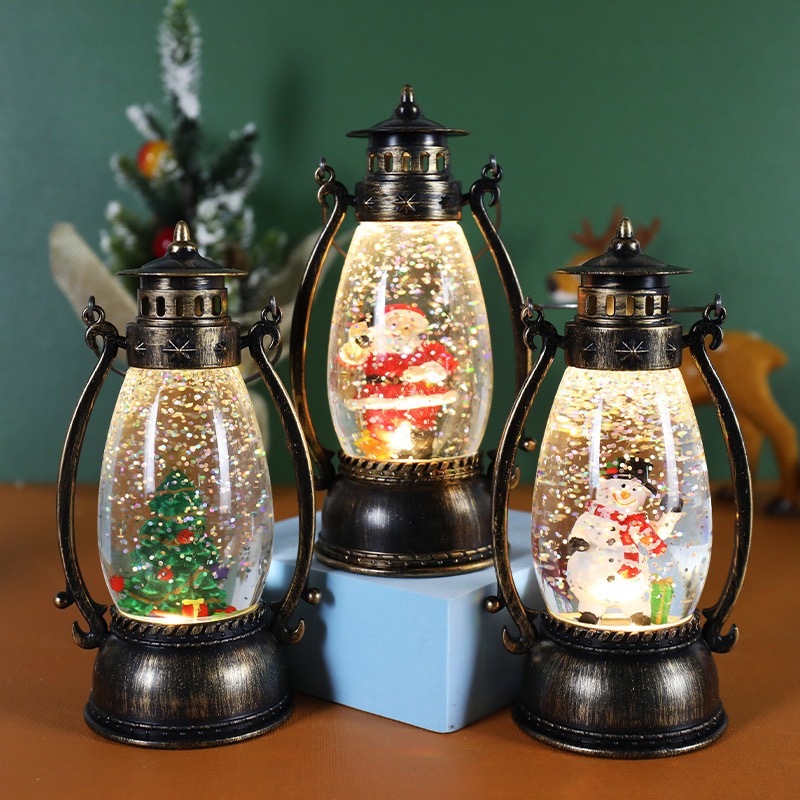 Ornamento de Mesa de Natal LED Luminária de Mesa Natalina, Lâmpada Portátil, P - Allmini