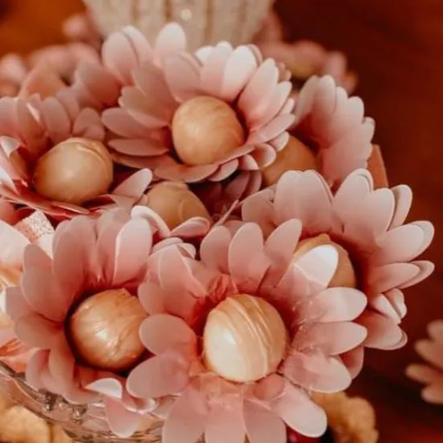 300 forminhas para mesa de doces Peonias Kit doces finos Jufiori em Oferta na Shopee