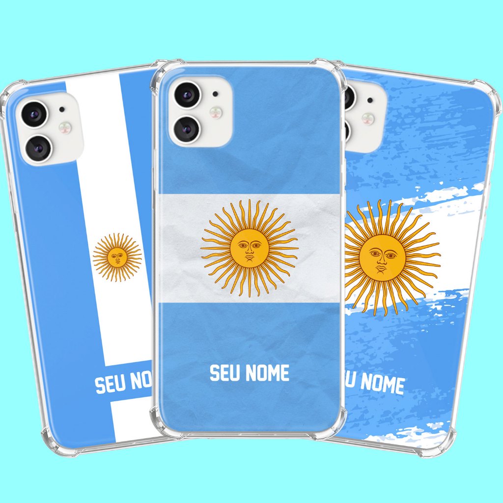Capa Capinha de celular Personalizada Anti-impacto com nome Argentina em Oferta na Shopee