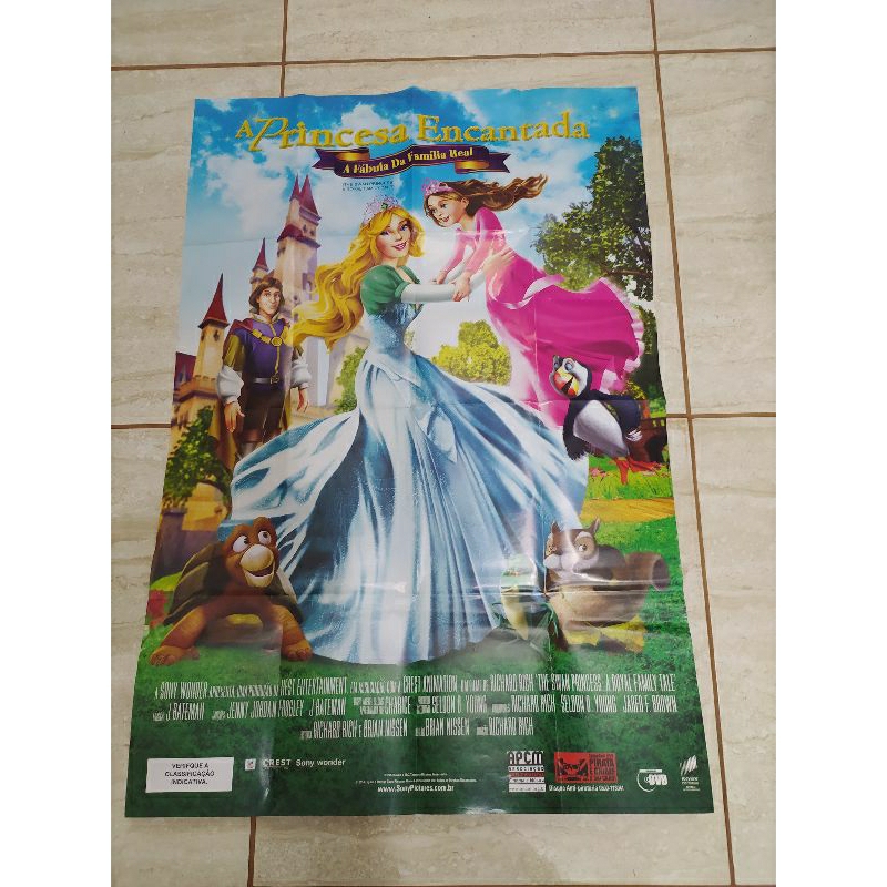 Poster Filme A Princesa Encantada A Fábula Da Família Real (De Locadora, sem Dvd) original usado