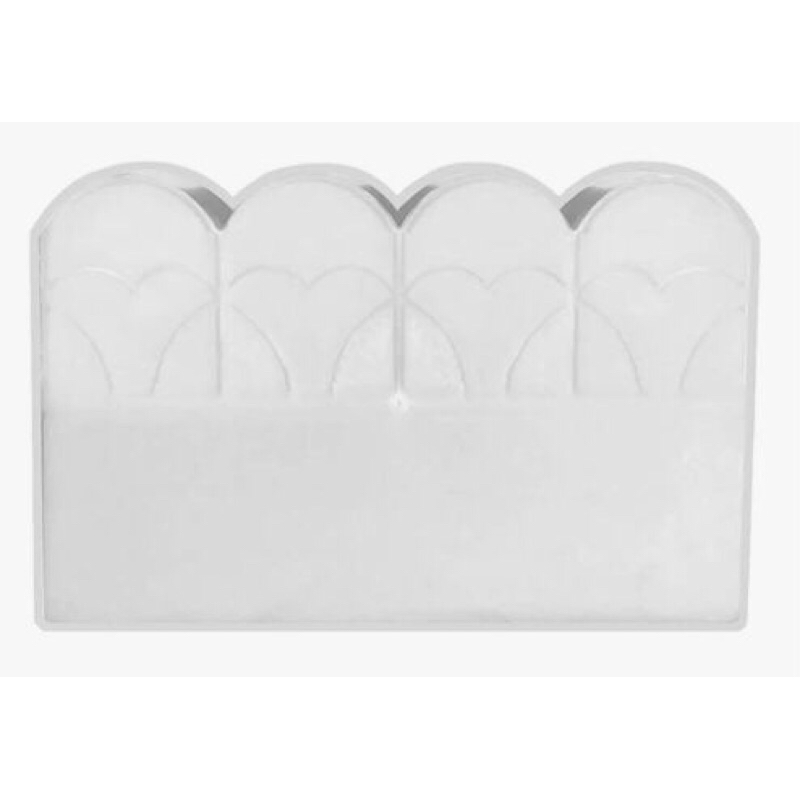 Molde Forma Dupla Face Molde em Abs 3D Cerca Meio Fio Jardim 39x25x2,5cm