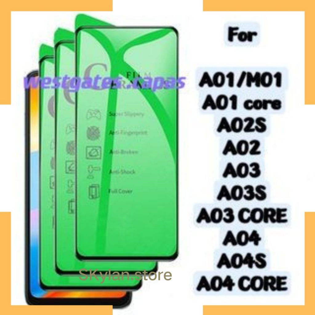 Pelicula 9D Cerâmica Compativel Samsung A01/M01 A01 core A02S A02 A03 A03S A03 CORE A04 A04S A04 CORE