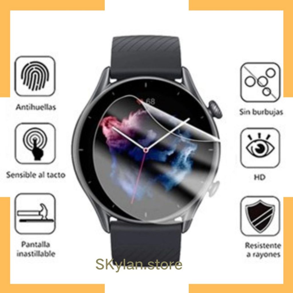 Pelicula de silicone Gel Para Huawei Watch GT /GT 2 Pro/GT 2E/GT 3/GT 3 PRO