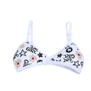 Kit 4 sutiã espuma sem bojo menina moça juvenil estampado em Oferta na Shopee
