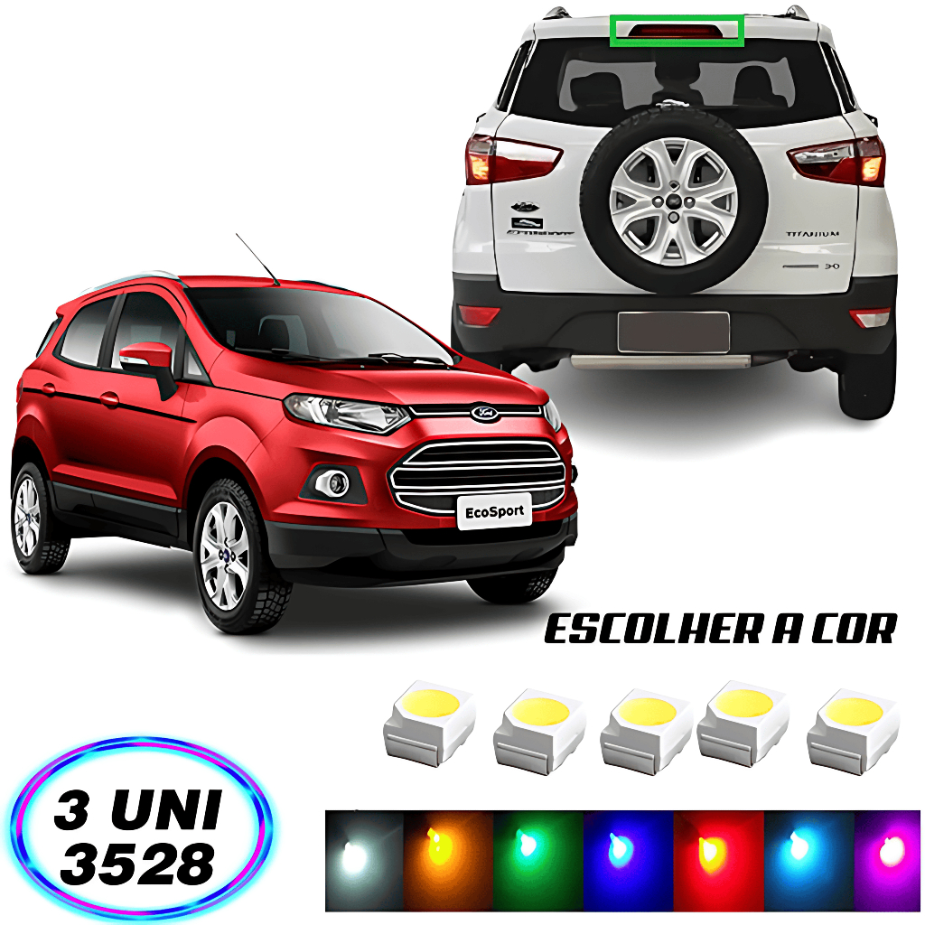 Led Break Light Ecosport 3 Peças