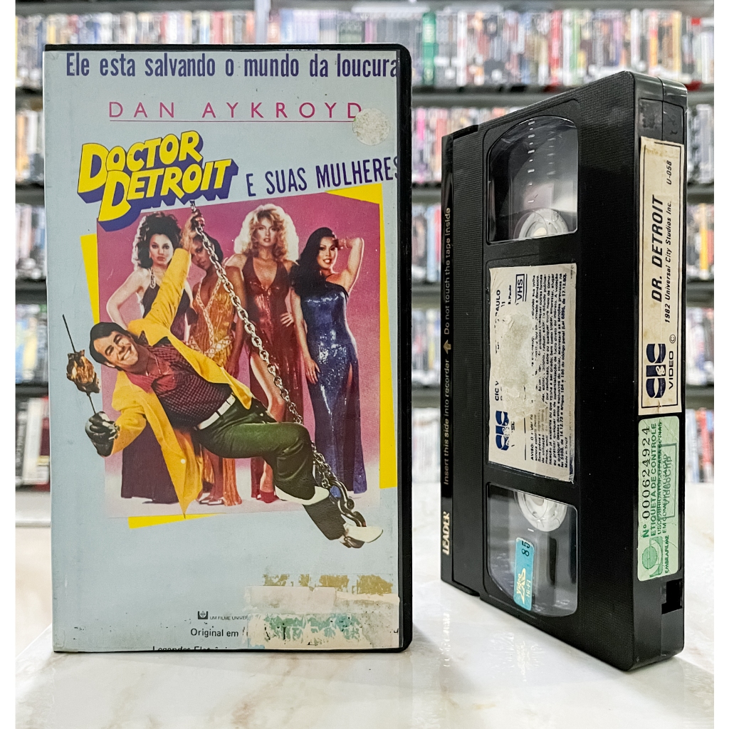 VHS Doctor Detroit E Suas Mulheres - LEGENDADO - Dan Aykroyd - Original - Fita de Vídeo Filme - Comédia Raro
