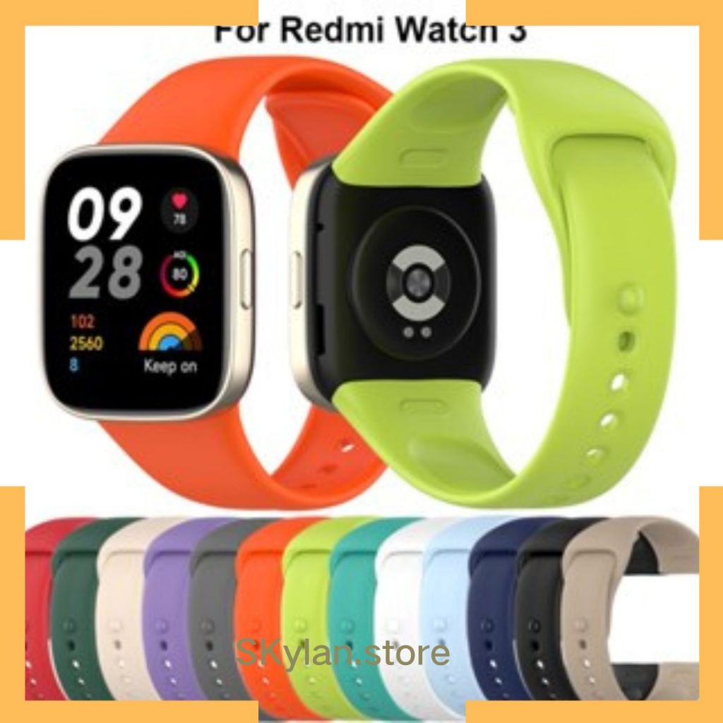 Pulseira de Silicone Sport Compativel Smartwatch Xiaomi Redmi Watch 3 (Versão Global)