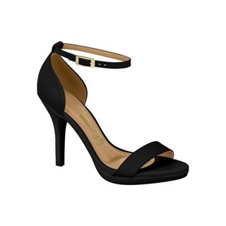 Sandalia Feminina Salto Alto Meia Pata Embutida Vizzano Original Couro Sintético em Oferta na Shopee