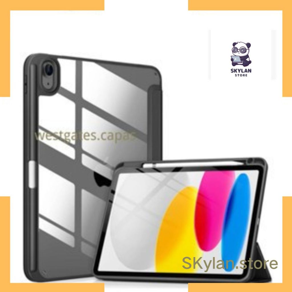 Capa Acrílico Magnética Com Suporte Caneta Compativel Para iPad 10ª Geração 10.9 (2022) A2757 A2777 A2696