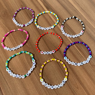 Pulseira taylor swift the eras tour friendship bracelet miçangas personalizado