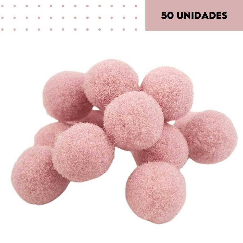 Pompom Rose 40mm - Com 50 Unidades - UMK