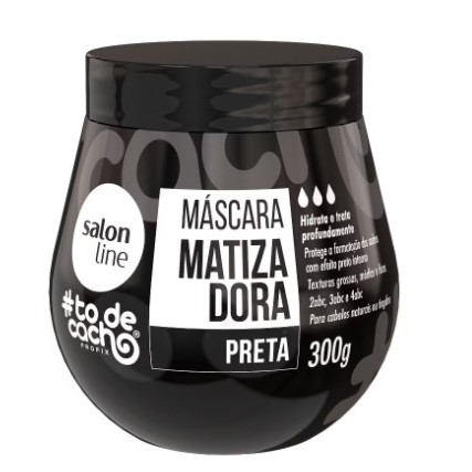 Máscara Matizadora Salon Line 300g Todecacho Preta