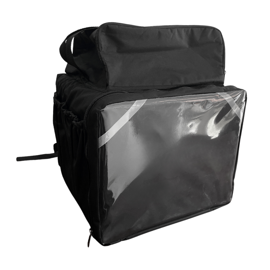 Mochila Bag Expansiva Preta Sem Logo Motoboy Entregas em Oferta na Shopee