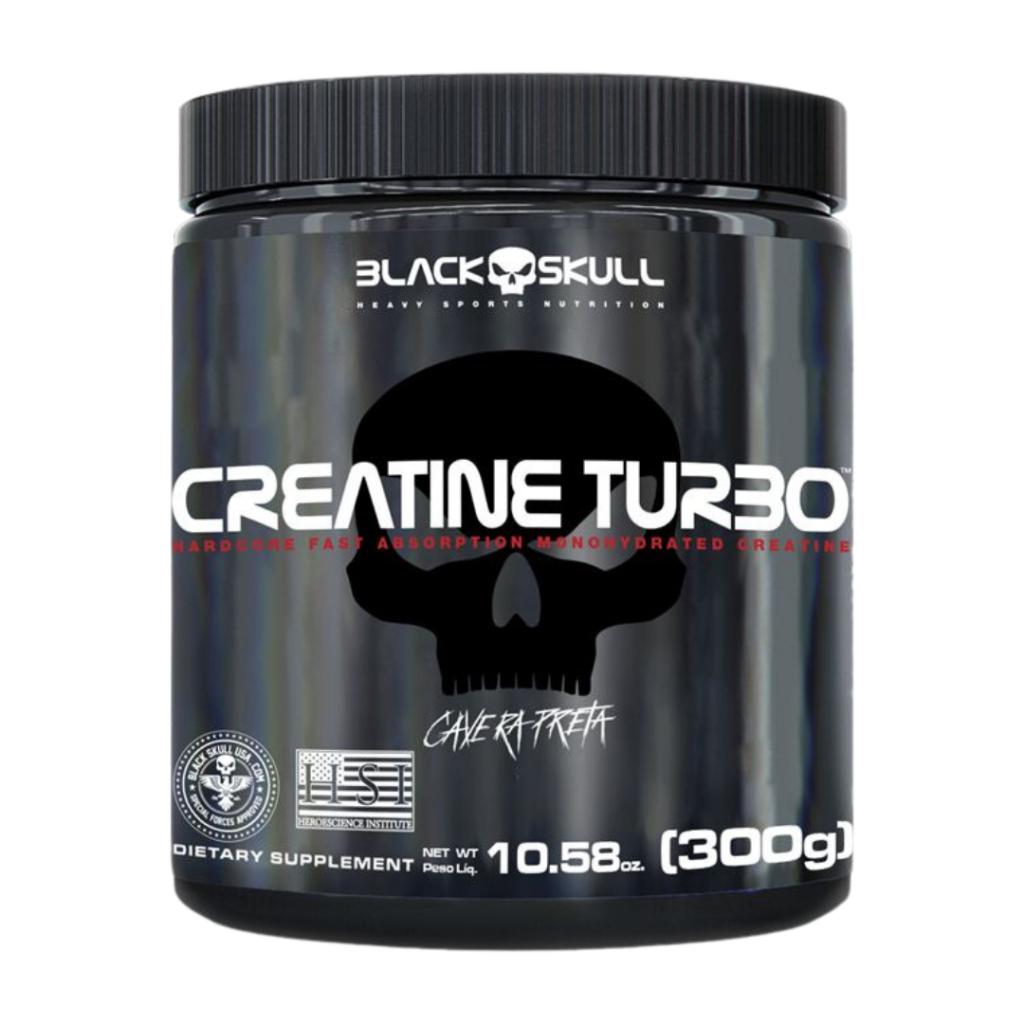 Creatine Turbo 300g Creatina Monohidratada - Black Skull